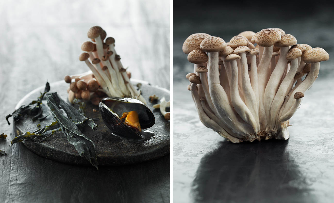 Seaweed, Mushrooms And Mussels